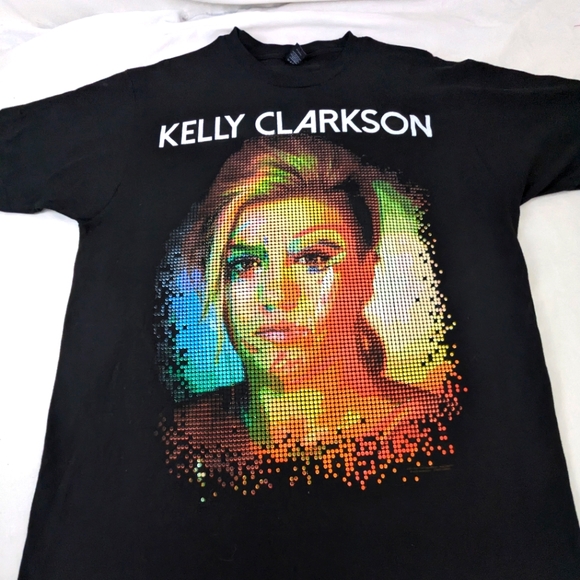 Kelly Clarkson THE American Idol 2015 Concert Tour Tee City/States Back Large - Picture 1 of 11
